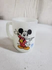VTG Mickey Mouse Today 1980 Pepsi Milk Glass Coffee Mug Anchor Hocking Disney