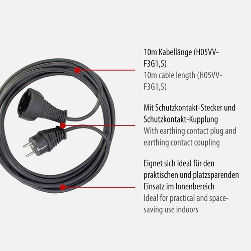 Spiral-Verlängerungskabel 2 Stecker 7-polig | Stabilo Sanitär
