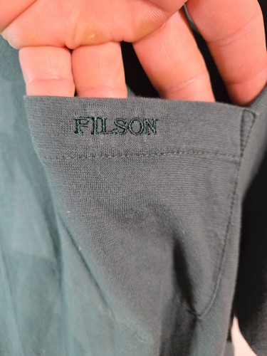 Polo CC Filson da uomo taglia XL verde classica di design marca Seatle polo shirt - Foto 6 di 12
