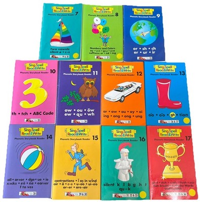 Sing Spell Read & Write PHONETIC STORYBOOK READERS 7-17 Level 1 Dickson 11 Books