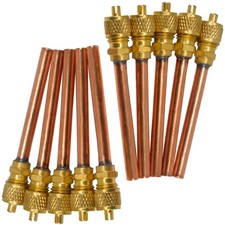 Appli Parts APVS-14142K10 10 Pack 1/4 in SAE Access Schrader Valve x 1/4 ODF x 2