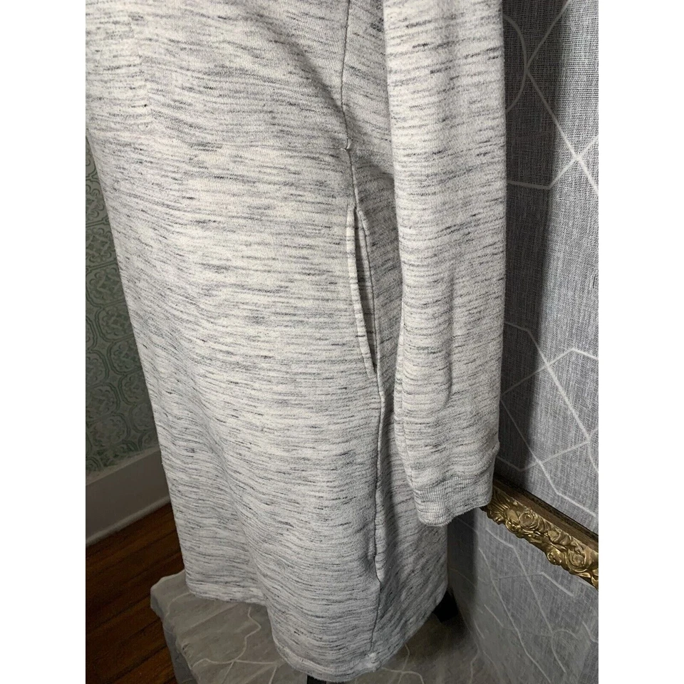 Betsey Johnson 女式小号运动衫连衣裙希瑟灰色 3/4 袖休闲 — 第 3/4 张图片