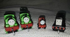 Fisher Price Thomas And Friends Trains Lot Of Four Percy, Diesel, And James