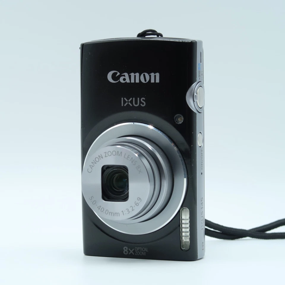 Canon IXUS 145 16MP 8X Zoom Compact Digital Camera Black Tested Full Kit - Image 2 of 4