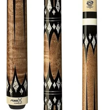 PureX HXT65 Pool Cue – Smoke Grey Birdseye Maple, 6-Pt Recon, 18–21 oz