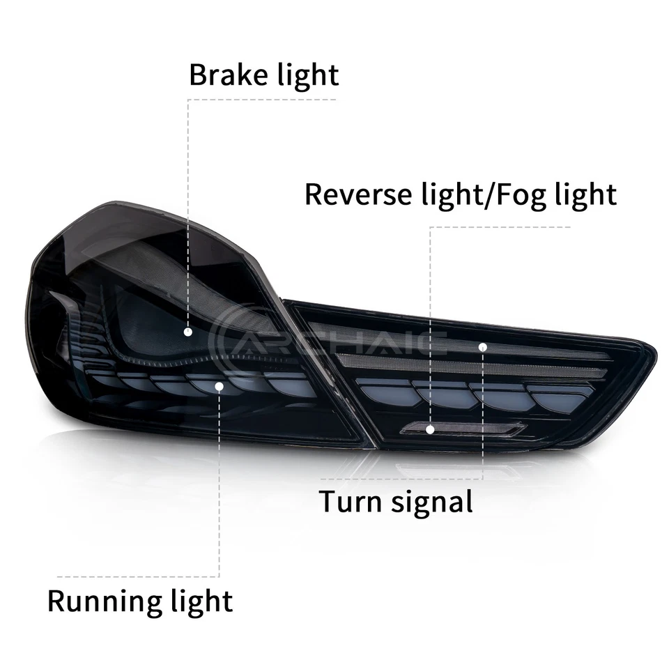 LED Tail Lights For BMW 6 Series F06 F12 F13 M6 640 650 & Alpina B6 2012-2019 Foto 2 de 4