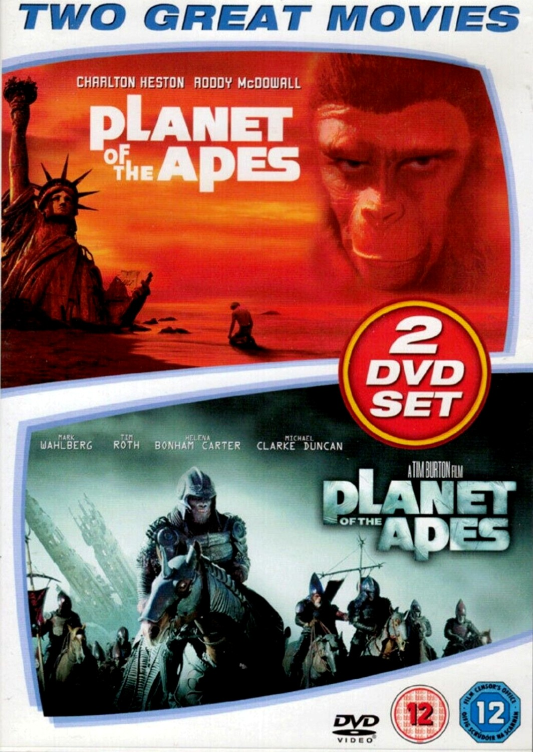 Planet of the Apes(1968)/Planet of the Apes (2001) DVD (2007) FREE SHIPPING
