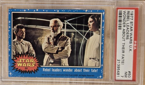 1977 Topps Star Wars #50 Rebel leaders wonder about their fate!