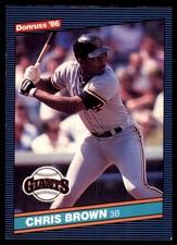 Chris Brown 1986 Leaf #215 Giants MLB READ FREE SHIPPING AutographDen