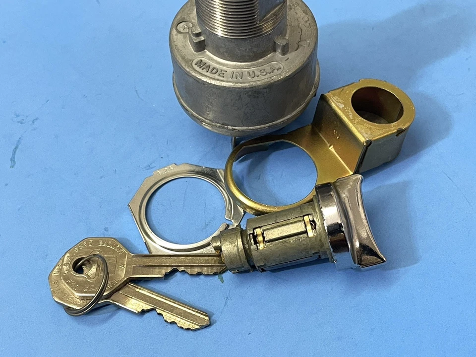 Nuevo bloqueo interruptor de encendido 65 1965 Chevrolet modelos Chevelle Impala Corvette EE. UU. Foto 2 de 4