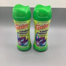 Gain Odor Defense In-Wash Scent Booster Super Fresh Blast 9.1 oz (Lot of 2)