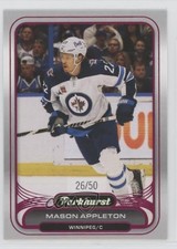 2023-24 Upper Deck Parkhurst Pink Foil 26/50 Mason Appleton #314 3d2