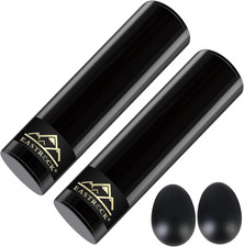 Stainless Steel Cylinder Shaker Percussion Instrument 2Pcs Rhythm Latin Percussi