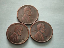 3PC As shown in the figure---1909 S vdb Lincoln Wheat Cent Penny Rare Sought