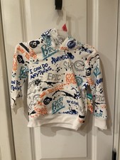 NWT Garanimals Toddler Boy's Printed French Terry Hoodie Multi Size 18M SKU WR