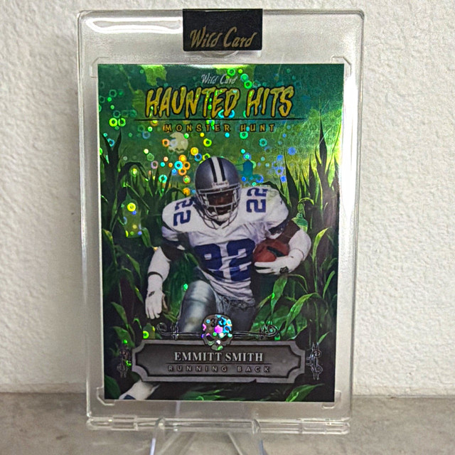 Emmitt Smith 2025 Wild Card Haunted Hits Monster Hunt 3/3 SSP Cowboys