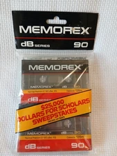 Vintage NOS Memorex DBS 90 Blank Audio Cassette Tapes 