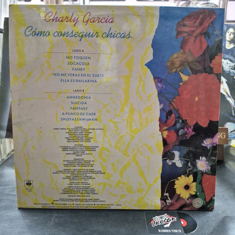 Charly Garcia – Como Conseguir Chicas — латинская, поп-музыка, рок, Венесуэла, 1989 Maná - Изображение 2 из 4