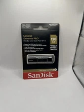 NEW SEALED SANDISK 128GB EXTREME PRO USB 3.2 SSD SOLID STATE FLASH DRIVE