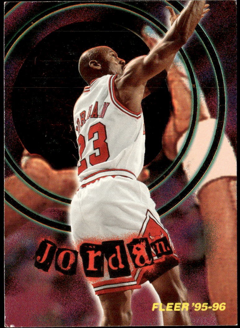 1995-96 Fleer #2 Michael Jordan Total O Corner Wear E1