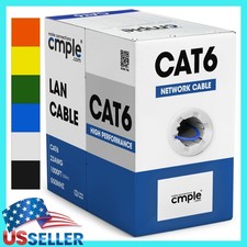 Cat6 Cable Bulk 1000 Feet 23AWG CMR Riser Ethernet Cord Cat 6 Data Wire 550MHz