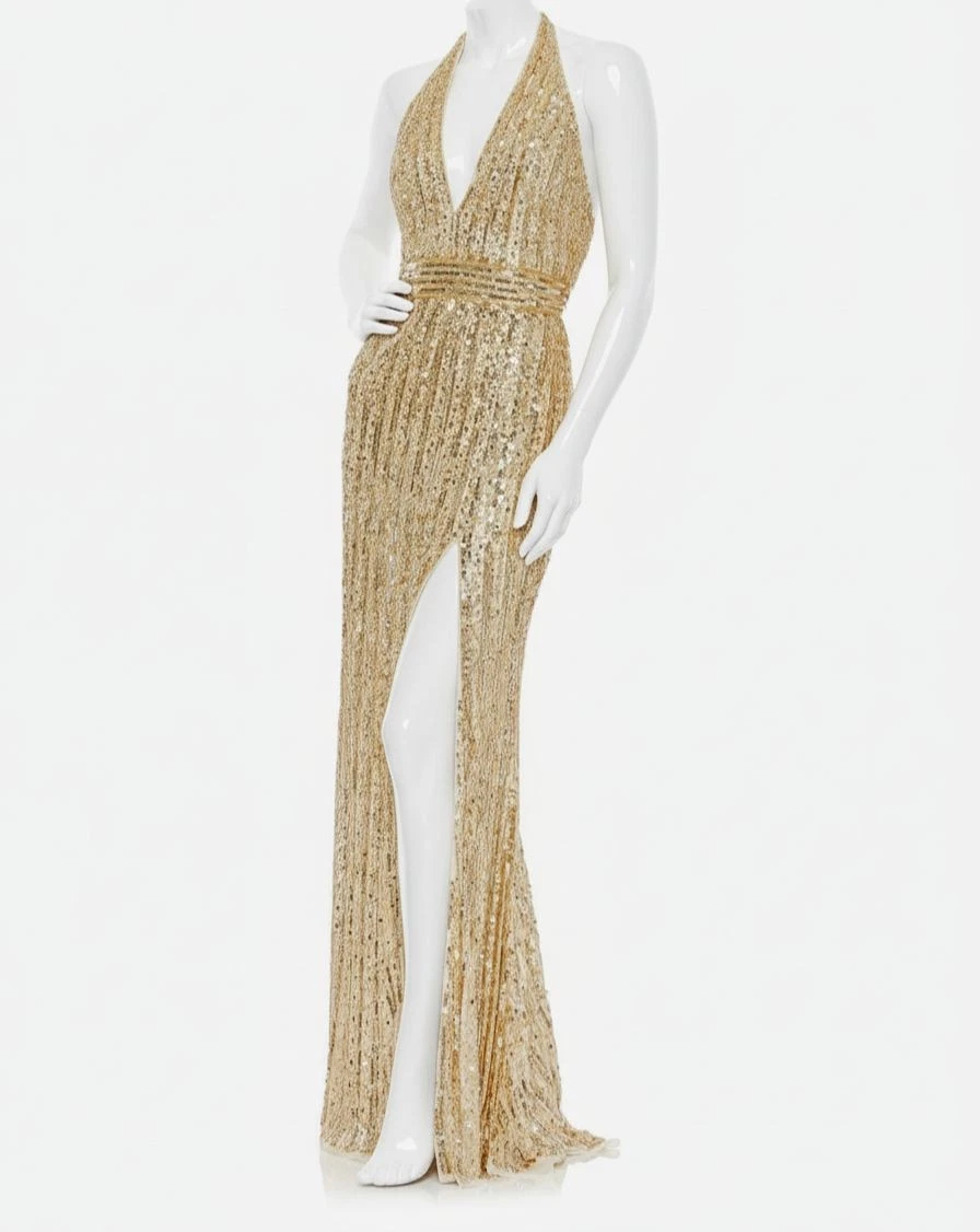 green emerald velvet dress Primavera Couture 14004 Size 22 Gold Long Fitted One Shoulder Sequin P   Glass Slipper Formals