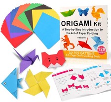 Yibeishu Origami Kit For kids ,120 Sheets Paper with Instructions...