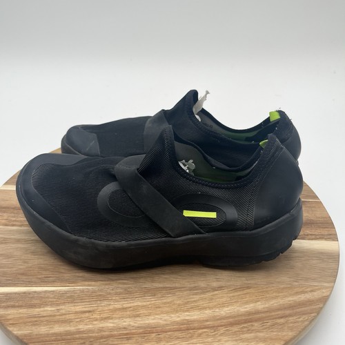Oofos Men's Oomg Fibre Low Shoe Black Slip-On Sneaker Size 9 US - Imagen 3 de 9