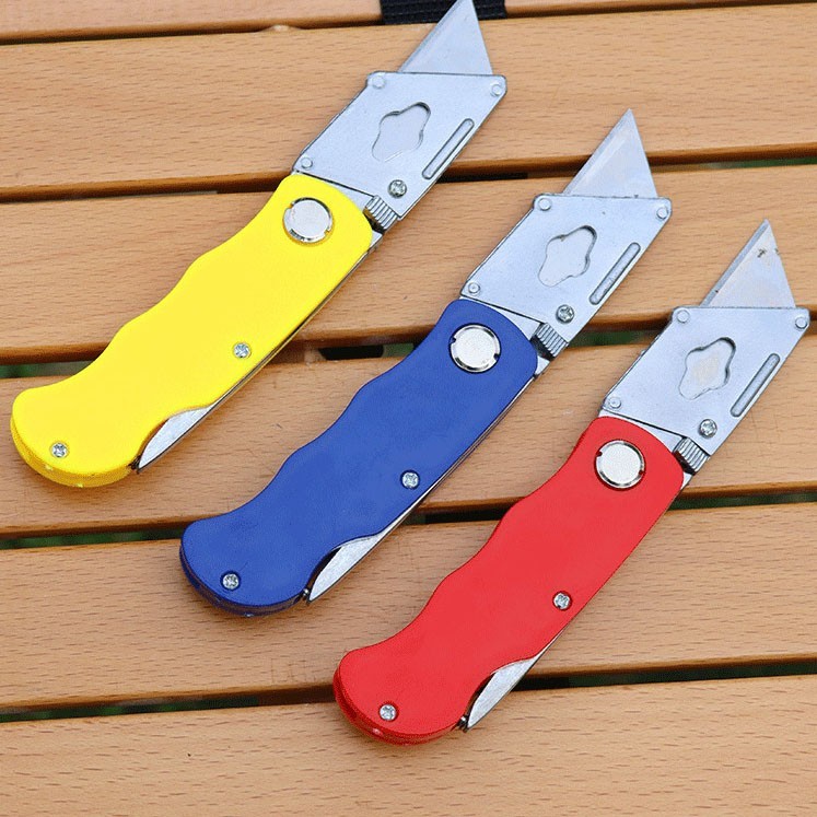 3PCS Folding Utility Knife Heavy Duty Quick-change with 15PCS Cutter Blade