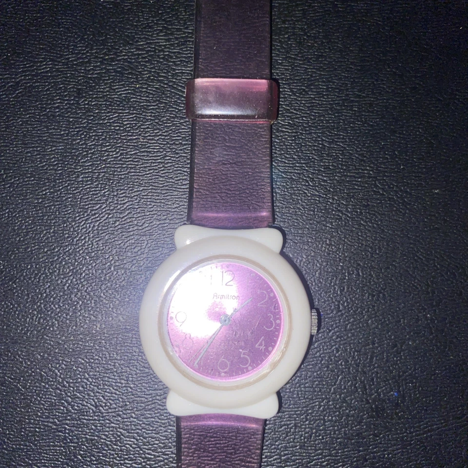 Pre-Owned Women’s Armitron 25/4457 Purple Analog Watch Vintage Wrist Watch - image 3 of 4