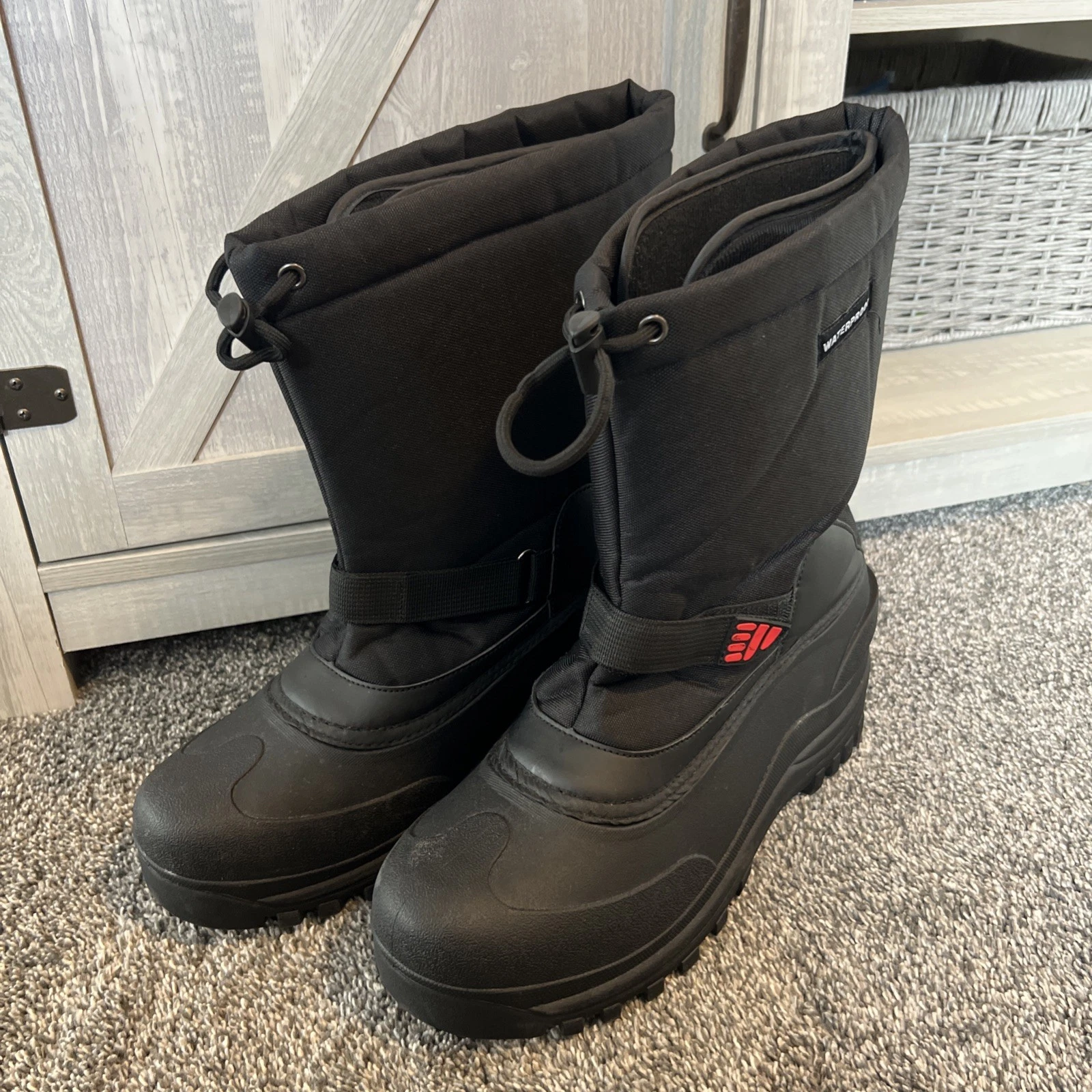 L&M Men's Winter Snow Size 12 Boots Mens Insulated Waterproof Thermolite