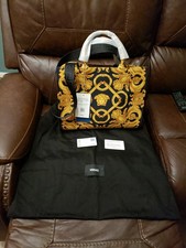 Versace Medusa Large Tote Shoulder Bag Baroque Fabric With Dust Bag, New