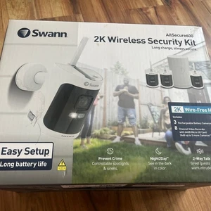 Swann AllSecure600 2K sans fil 3 Kit de sécurité pour caméras (SWNVK-600SD3)