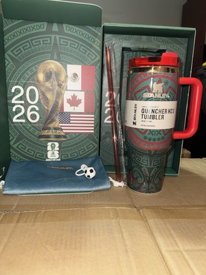 #ad Stanley H2.0 40oz Tumblers FIFA World Cup 2026 Green Red Lip $45.00