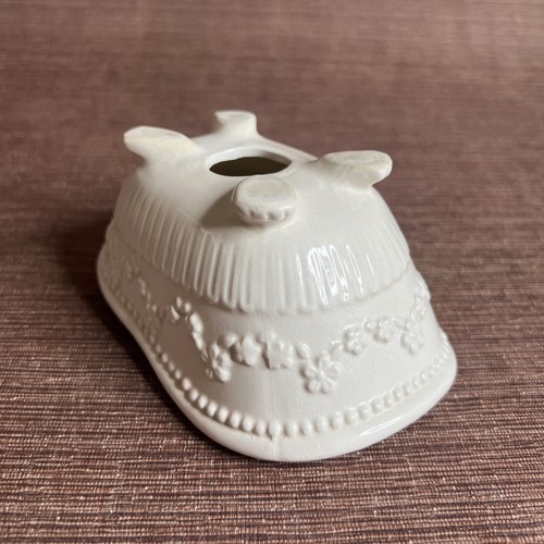 Vintage Ceramic Clawfoot Bathtub Soap Dish – White Floral, Retro Japan 1970s - Picture 8 of 12