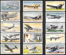 Vintage Aviation Tobacco Cards, John Player & Sons, Complete Set of 50