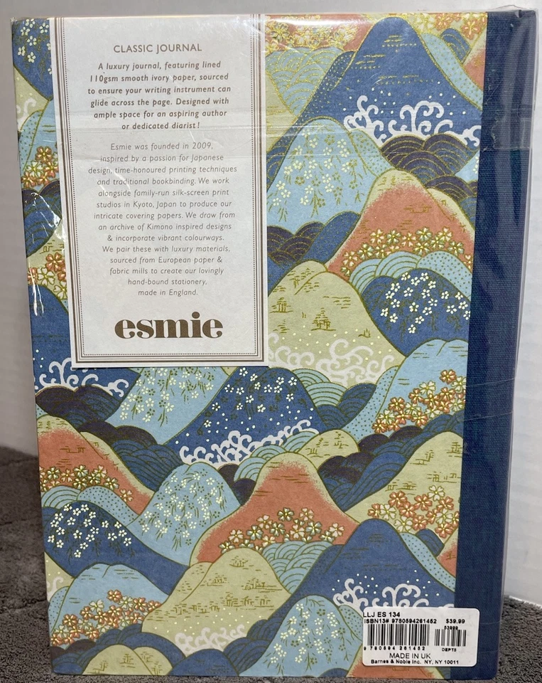 Esmie Luxury Journal Lined 110gsm Ivory Paper Silk-screen Japan Print Brand New - Image 2 of 4