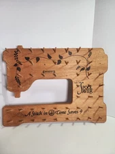 Vintage 15" June Taylor Wooden Spool Saver , hangs on the wall