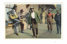 Vintage Postcard - c1900s - Americana. Waiting for the Sunday Boat. No. 12737.