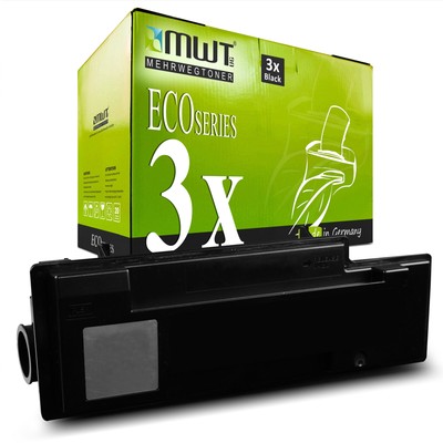 3x Mehrwegtoner ECO C13S050437 Patrone f�r Epson M-2000-DN M-2000-DT M-2000-D