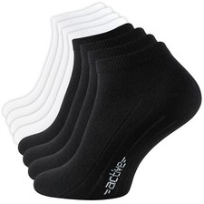 8 Paar Herren Sport Freizeit Sneaker Socken Füßlinge Sneakersocken schwarz weiss