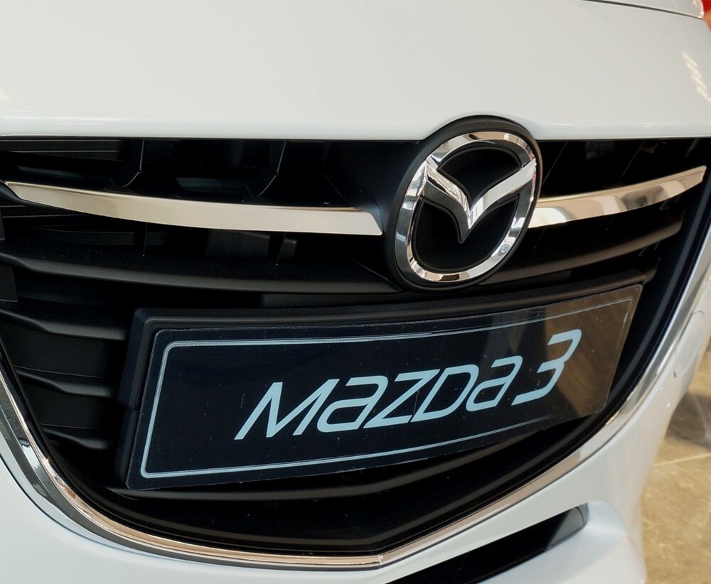 Grille chromée pour Mazda 3 contre les rayures de calandre, acier inoxydable durable