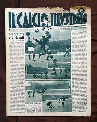 Il soccer illustrato 1947 N° 2 Turin, Genoa, Cremonese 23/6