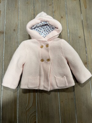 NEW Cyrillus Paris Knit Heavy Weight Peacoat Size 9month Retail