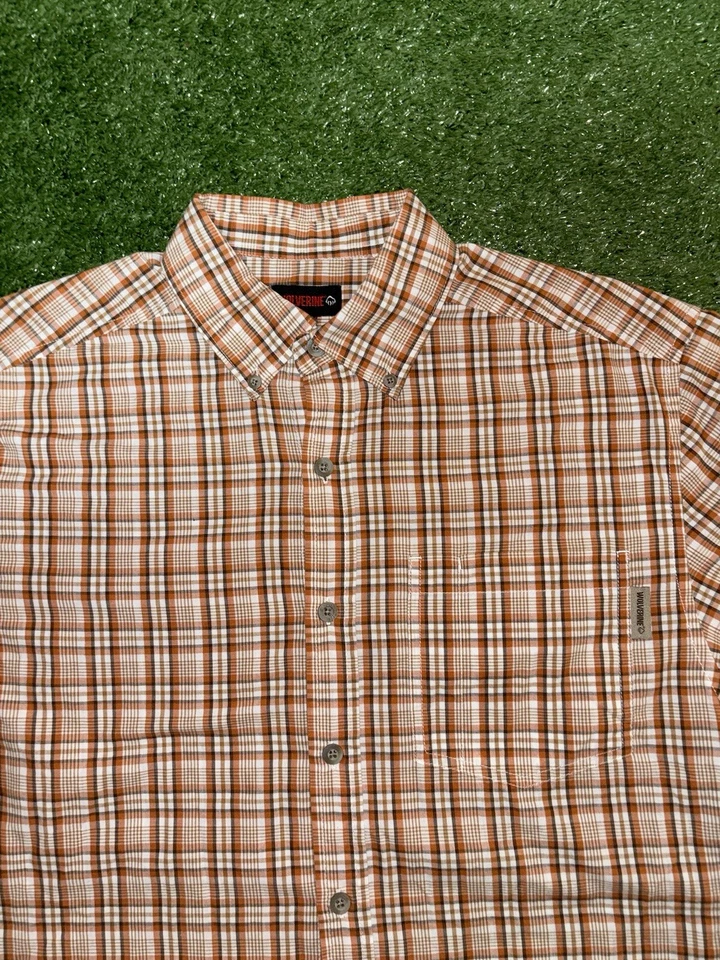 Wolverine Short Sleeve Button Up Flannel Shirt - Image 4 of 4