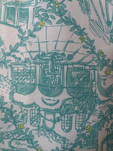 RARE VINTAGE Lilly Puitzer Worth Ave Maus Hoffman Bldg Lily Store Print Skirt 2 - Bild 4 von 8