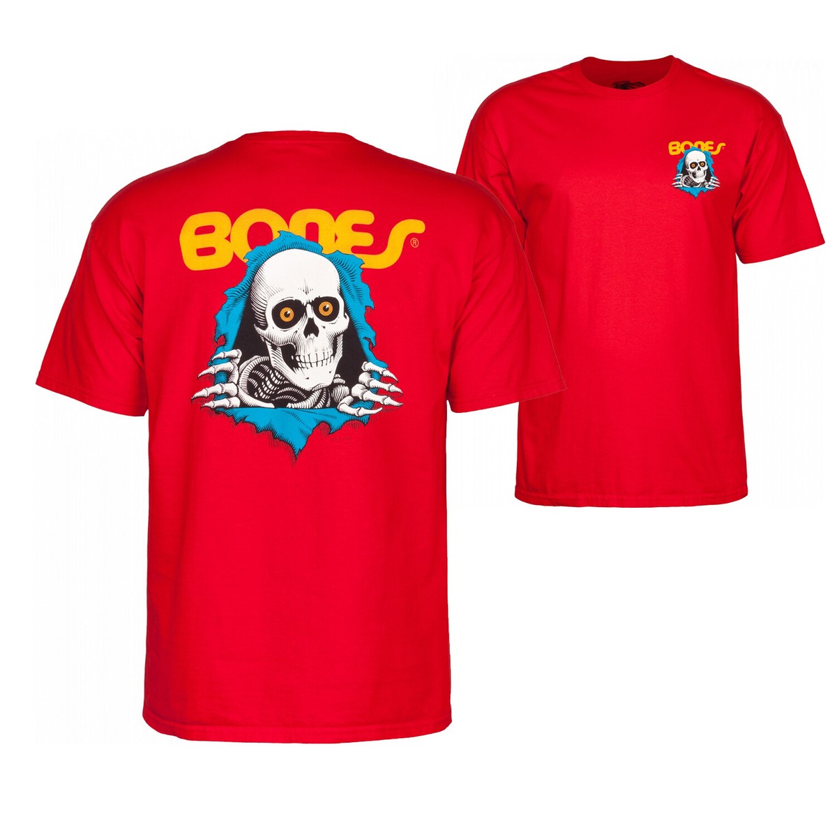 Bones Ripper Powell Peralta Brigade T-Shirt Red Skull OG 
