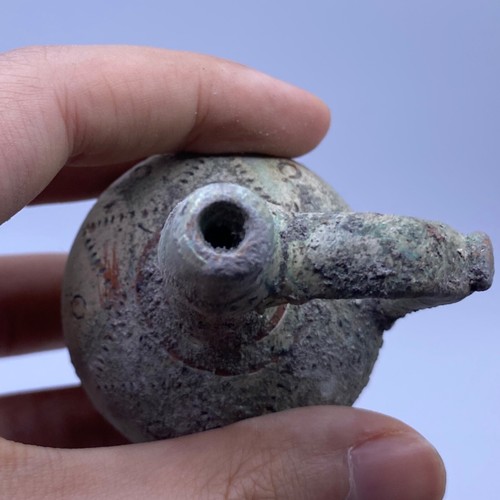 Very rare ancient greek twin handled terracotta amphora vessel - 第 8/11 張圖片