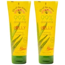 Lily of the Desert Aloe Vera Gel Pack of 2 Sunburn Relief Skin Moisturizer 8oz