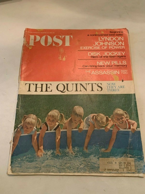 September 24 1966 Saturday Evening Post Magazine The Quints